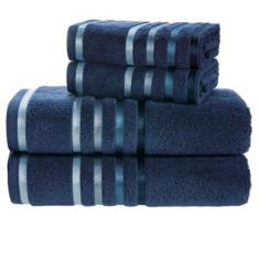 Jogo de toalhas Banhão Gigante Karsten Lumina 4 Peças Fio Penteado, AZ