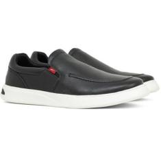 Tênis Slip On Masculino Ferracini 24h Casual Buzios Couro Conforto 8960-652-Masculino