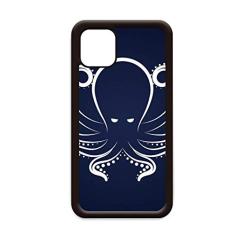 Capa preta branca polvo padrão de vida marinha para iPhone 12 Pro Max para Apple Mini Mobile Case Shell