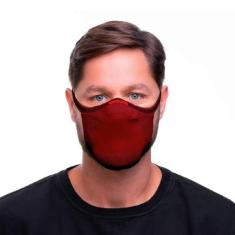 Máscara Esportiva Fiber Knit - tamanho G, Bordo