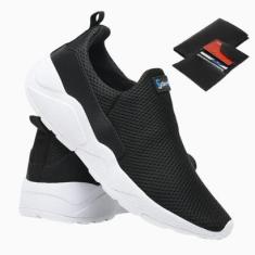 Tênis Masculino Esporte Sem Cardaço Academia Caminhada Corrida Treino Dia a Dia + Carteira-Masculino