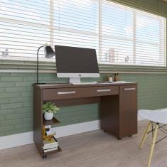 Mesa Para Computador Makalu 1 Porta 2 Gavetas Freijo