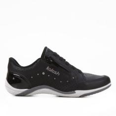 Tênis Kolosh Zíper Lateral Feminino, Preto, 37