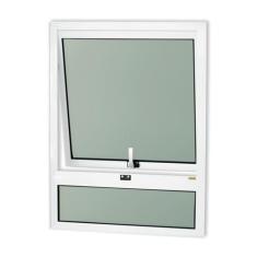 Janela de Alumínio Maxim-ar com Bandeira 80x60cm Vidro Mini Boreal Con