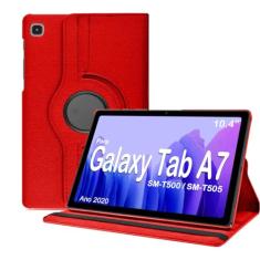 Capa Tablet Samsung Galaxy Tab A7 10.4 T500 T505 Giratória Executiva Rotação Vermelha