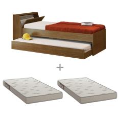 Cama Solteiro Bicama Com 2 Colchões Ditália BB-28 Diamond