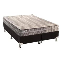 Cama Box Queen: Colchão Espuma D45 Paropas Pasquale Plus + Base CRC Su