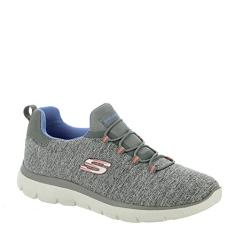Skechers Tênis feminino Summits Quick Getaway Slip-On, Cinza/azul, 35
