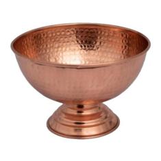 Champanheira Balde Gelo Cobre Puro Funda Com Pé Sem Alça 8L - Metal Ar