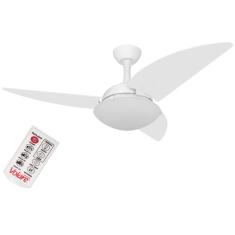 Ventilador De Teto Ventax 3 Pás Branco Controle Remoto 110V