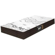 Colchão Solteiro Espuma D28 Gazin Confort Soft Liso 14X188X88 Marrom