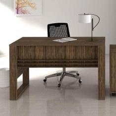 Escrivaninha Mesa Escritório com Ripado 127cm ME4146 - Espresso Móveis