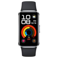 Smartwatch Huawei Band 10 Preto Fosco, com Pulseira em Fluoroelastômero, Bluetooth