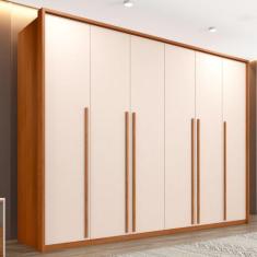 Guarda-Roupa Casal 6 Portas 6 Gavetas Suburban Gold Espresso Móveis 10