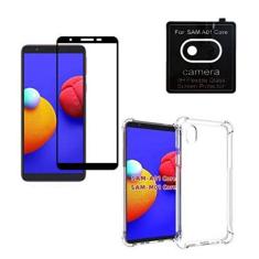 Capa Case Anti Impactos Compatível Samsung Galaxy A01 Core + Película 9d + Película Câmera Lente