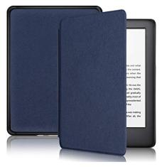 Capa Kindle Paperwhite 10ª geração à prova d'água - Função Liga/Desliga - Fechamento magnético - Cores (Azul Marinho)