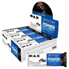 Power Protein Bar 8 unidades de 90g cada Max Titanium Chocolate Truffle