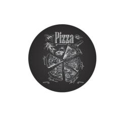 Sousplat Pizza Black - Nsw