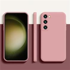 Capa de telefone de silicone líquido macio para Samsung Galaxy A52 A32 A52S A13 5G S10 S20 FE S21 22 Ultra 22 S22 PLUS Note10 20 20U, rosa, para Note 20 Ultra