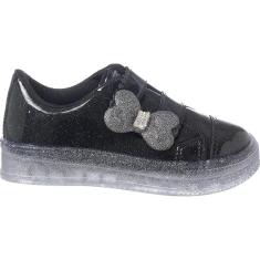 Tênis Infantil Feminino World Colors Star Light LED 174002-Feminino