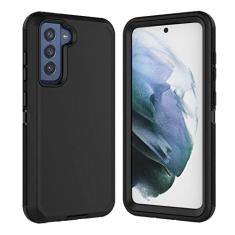 Thybx Capa para Galaxy S21 FE 5G, capa para Samsung Galaxy S21 FE de 6,5 polegadas 2022, [proteção contra quedas] Capa de telefone rígido resistente à prova de choque de corpo inteiro TPU 3 camadas