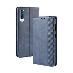 Capa para Samsung Galaxy A70, capa flip carteira de couro para Samsung Galaxy A70, capa magnética retrô para celular, capa carteira de telefone com compartimentos para cartões
