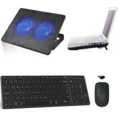 Teclado, Mouse, Suporte Cooler Duplo Notebook Msi - Preto - BD Net
