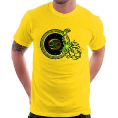 Camiseta Signo Câncer Astrologia - Foca na Moda, Amarelo, GGG