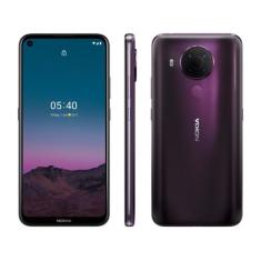 Smartphone Nokia 5.4 128GB Roxo 4G Octa-Core - 4GB RAM Tela 6,39 Câm. 