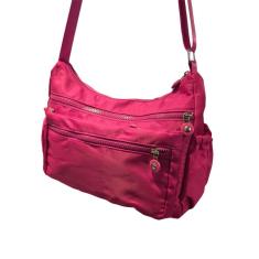 Bolsa Lateral Transversal Lisa Casual 3 Compartimentos Rosa Pink