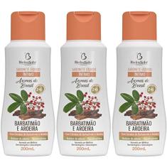 Kit 3 Sabonete Líquido Íntimo Barbatimão E Aroeira 200Ml
