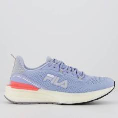 Tênis Fila Float Flux Feminino Azul e Prata-Feminino