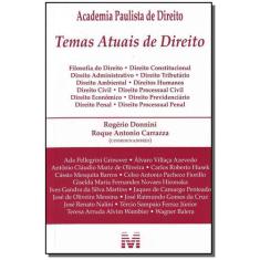 Livro - Temas Atuais De Direito - 1 Ed./2008
