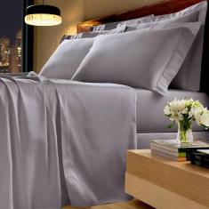 Lençol Queen Avulso Com Elástico 300 Fios Buettner Platine