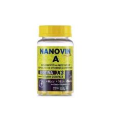 Nanovin A Hair 60 Dias Vitamin Complex Suplemento Biotina X3