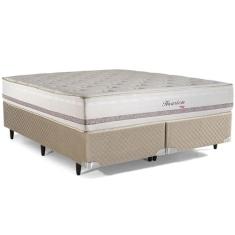 Cama Box Herval King Haarlem, 69x193x203 cm, Molas Ensacadas
