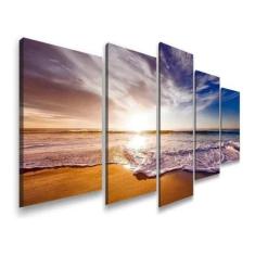 Quadros Decorativos Sala Quarto Praia Por Do Sol - Olph Decor