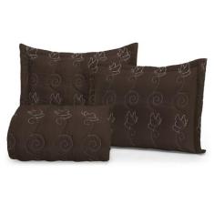 Jogo de cama Eva Casal 3 Peças Bordada Cama toque macio - ENXOVAIS CRI