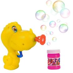 Brinquedo Lança Bolha De Sabão Pistola Dinossauro - Art Brink, Amarelo