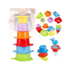 Brinquedo Infantil Educativo Torre divertida De Argolas Coloridas - Ma