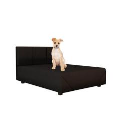 Cama para Cachorro Cama Pet 80cm Suede  - LOJAS 3B, Preto