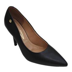 Sapato Feminino Scarpin Salto Fino Alto Vizzano 11841101, Preto pelica