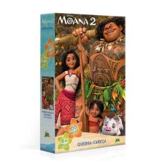 Quebra-Cabeça Moana 2 Infantil 100 Peças Brinquedo Puzzle Encapado - T