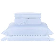 Jogo de Lençol Cama Queen 4 peças 100% Algodão Egípcio 400 Fios Venetto