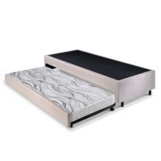 Bicama Box Solteiro 96x203 com Colchão Auxiliar Ecoflex - Cama inHouse