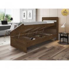 Cama Solteiro Malbec Off White Com Colchão