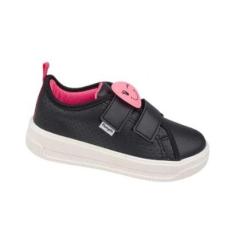 Pampili Tenis Up Patch Carinha Preto-Feminino