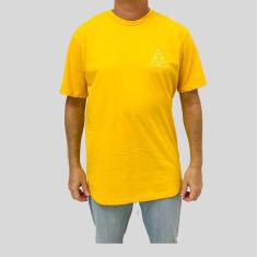 Camiseta Huf Silk Esentials TT Amarela Masculina-Masculino