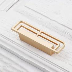 Lidar com latão maciço preto ouro alças vintage 96 mm maçanetas de porta de armário antigo para puxadores de gaveta de móveis, ouro, 64 mm