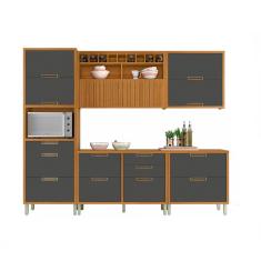 Cozinha Modulada 5 Peças Ripado Nesher Imperatriz Mdf